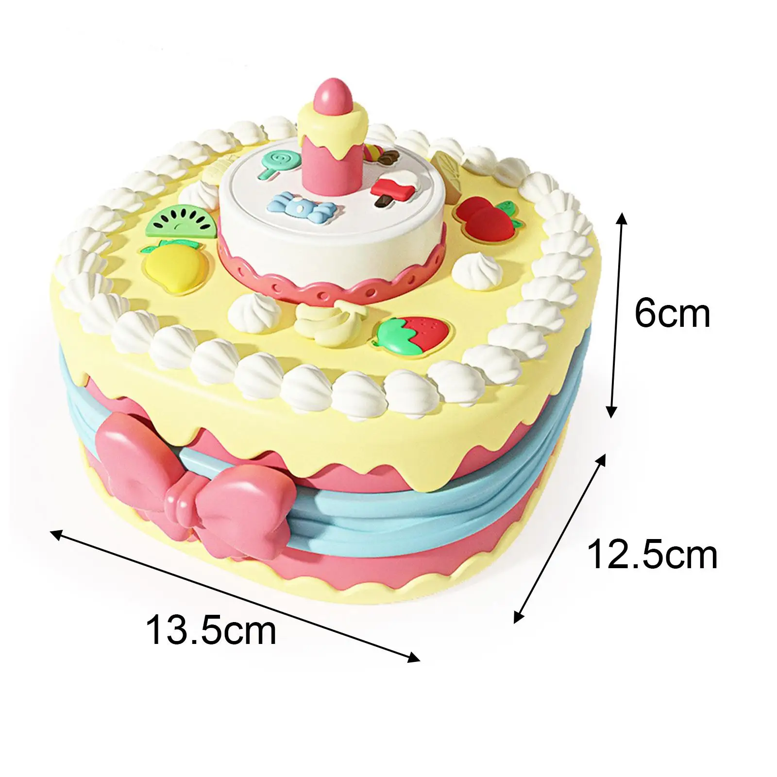 Birthday Cake Interactive Toy Pretend Play for Children Holiday Gifts