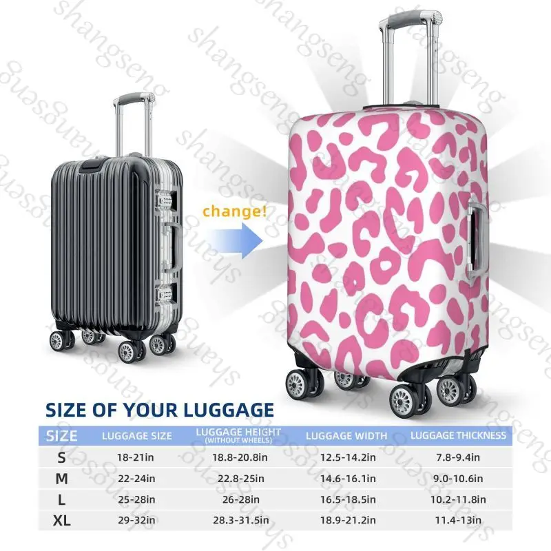 Leopard print Thick Elastic Luggage Protective Cover Zipper Suit For 18-32in Bag Suitcase Covers Trolley Cover Travel