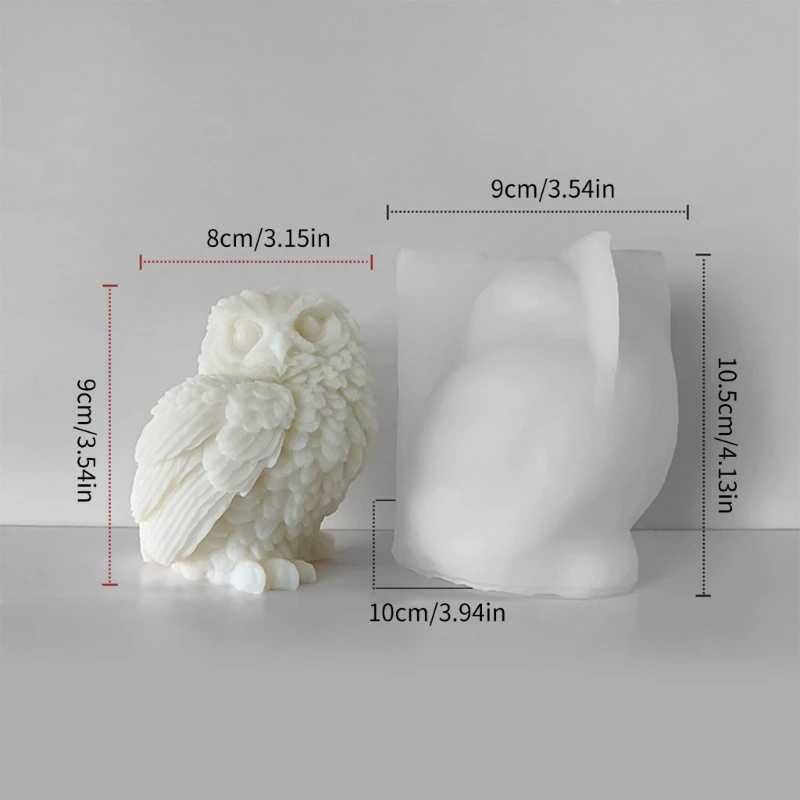 3D Owl Silicone Mold DIY Little Animal Making Supplies Handmade Soap Plaster Craft Resin Mold Decor