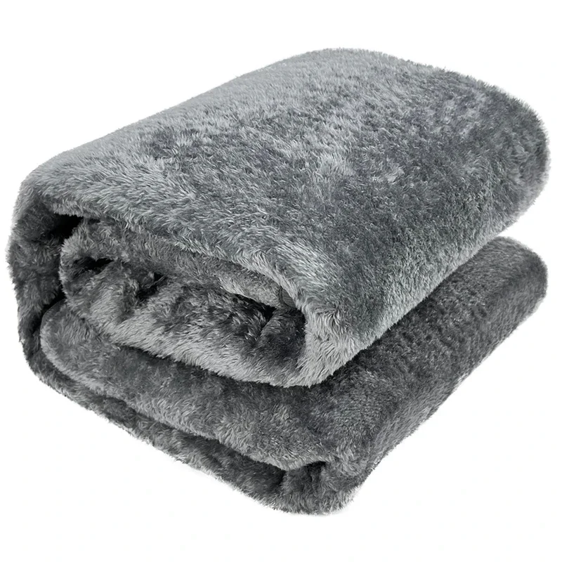 USB Electric Heated Blanket  5-Level Temperature Control Heating Throw with Timer Soft Warm Heating Pad for Travel Indoor Use