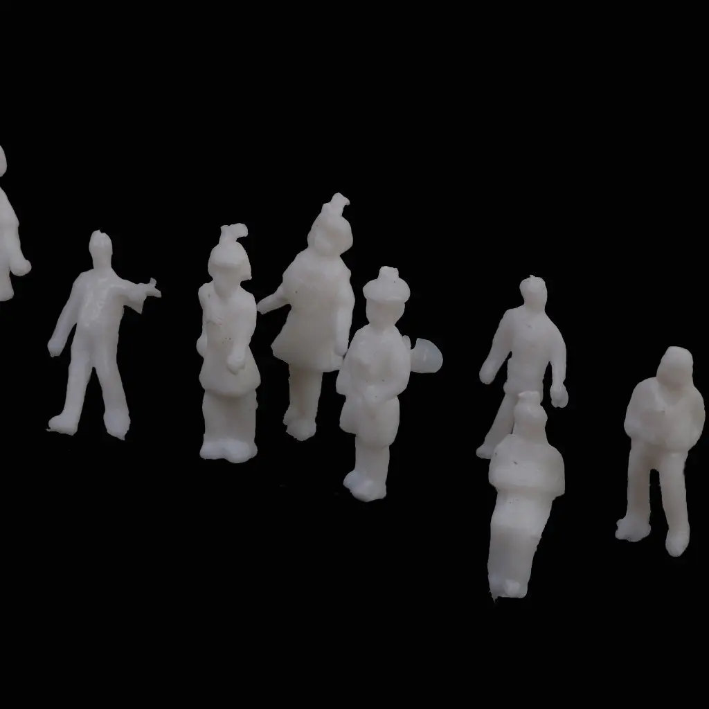 Model People Figures Scale 1:200 Pack of aprox.100 PCs White Assorted Style