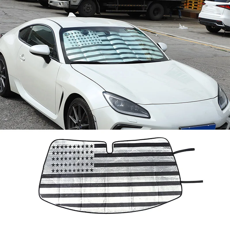 

Sun Visors Foldable UV Protection Cover Front Window Sun Shade For Subaru BRZ ZC6 ZD8 2012-2025 For Toyota 86 GT86 ZN6 2012-2025