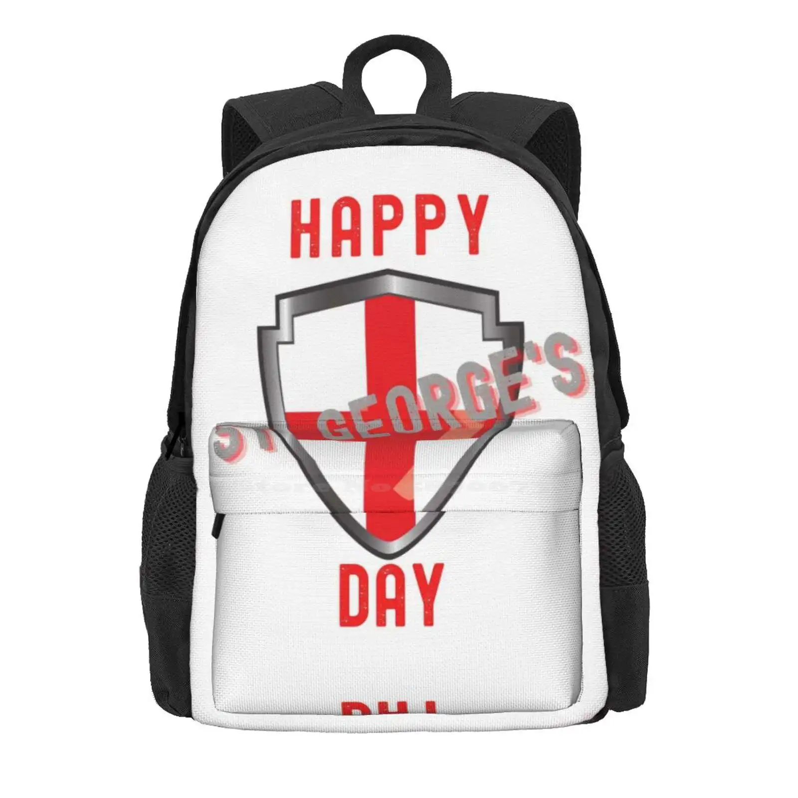 Happy St. George'S Day Hot Sale Schoolbag Backpack Fashion Bags England Knight Patron Saint 23 April St Georges Day English