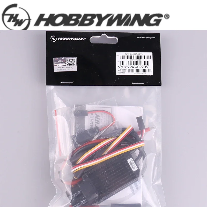 Hobbywing FLYFUN 120A 3-8S V5 Brushless Electric Modelled Fixed-Wing Aircraft