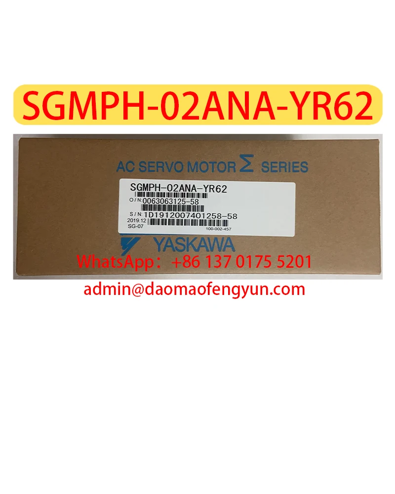 

SGMPH-02ANA-YR62 Brand New Servo Motor，SGMPH 02ANA YR62，Fast shipping，in stock