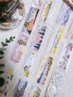 Lynn Studio Vintage Today Is Sunny Day Washi PET Tape for Card Making Planner DIY Scrapbooking Plan Decorative Sticker