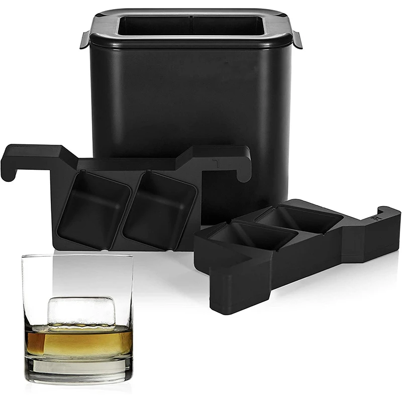 Crystal Clear Ice Ball Maker Ice Ball Diamond Shape silicone ice cube tray Whiskey Tray Mould Ice Cream Party Kitchen Accessorie
