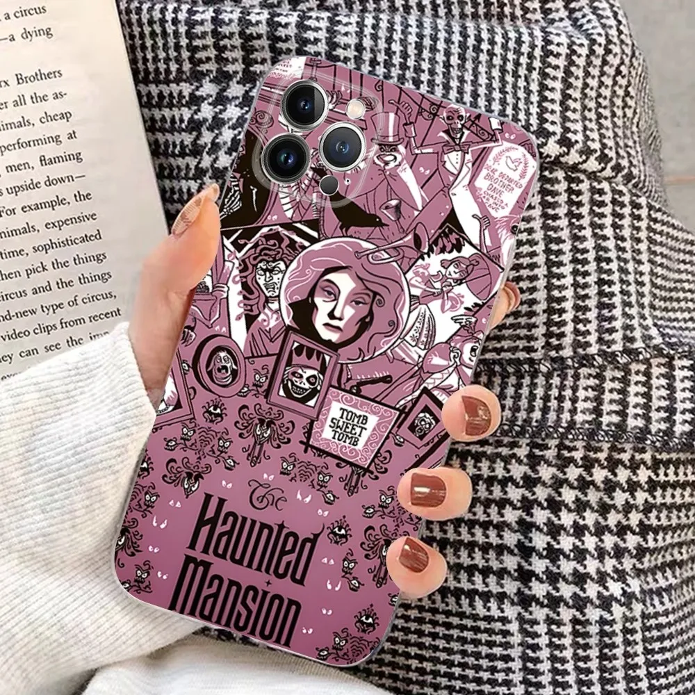 H-Haunted Mansion Phone Case For iPhone 15 14 11 12 13 Mini Pro XS Max Cover 6 7 8 Plus X XR SE 2020 Funda Shell