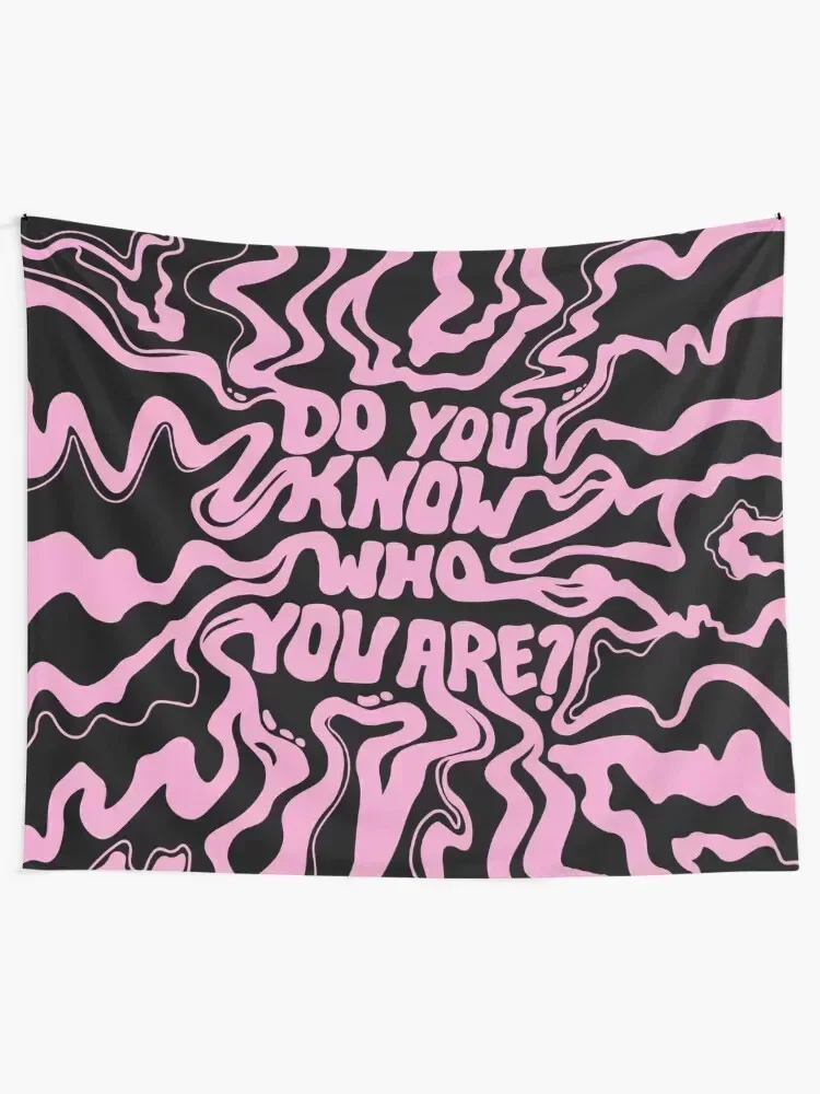 Do You Know Who You Are - Pink & Black Tapestry Decoration Home Things To The Room For Bedroom Wall Tapestries Tapestry