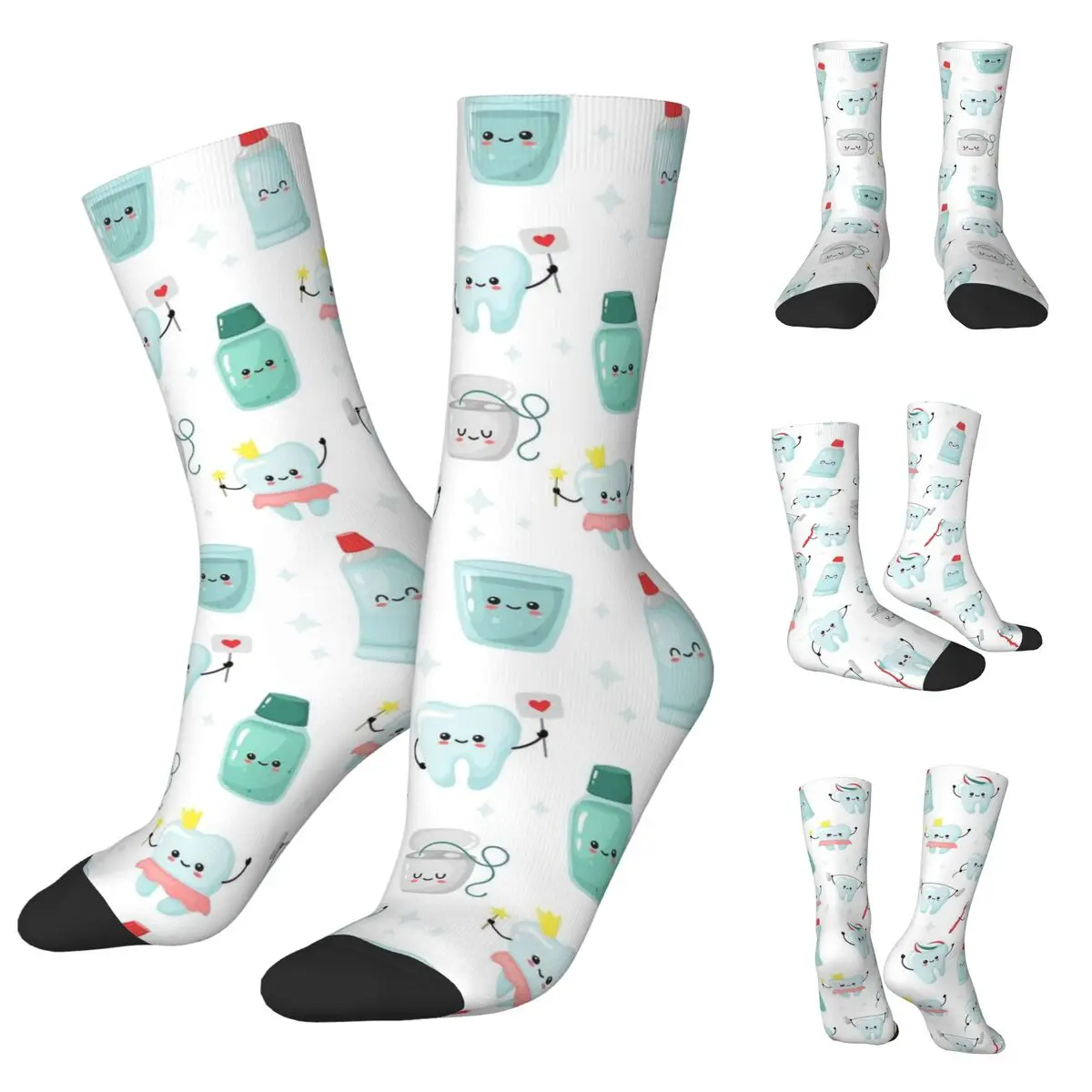 Teeth Baby Men and Women printing Socks,lovely Applicable throughout the year Dressing Gift