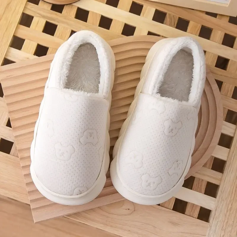 Women Soft Star Print Cotton Slippers Maternity Postpartum Shoes for Swollen Feet Spring Autumn Winter