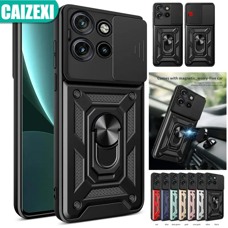 For Motorola Moto Edge 50 Neo 5G Case Shockproof Armor Slide Camera Lens Protection Ring Cover For Moto Edge50Neo Cases