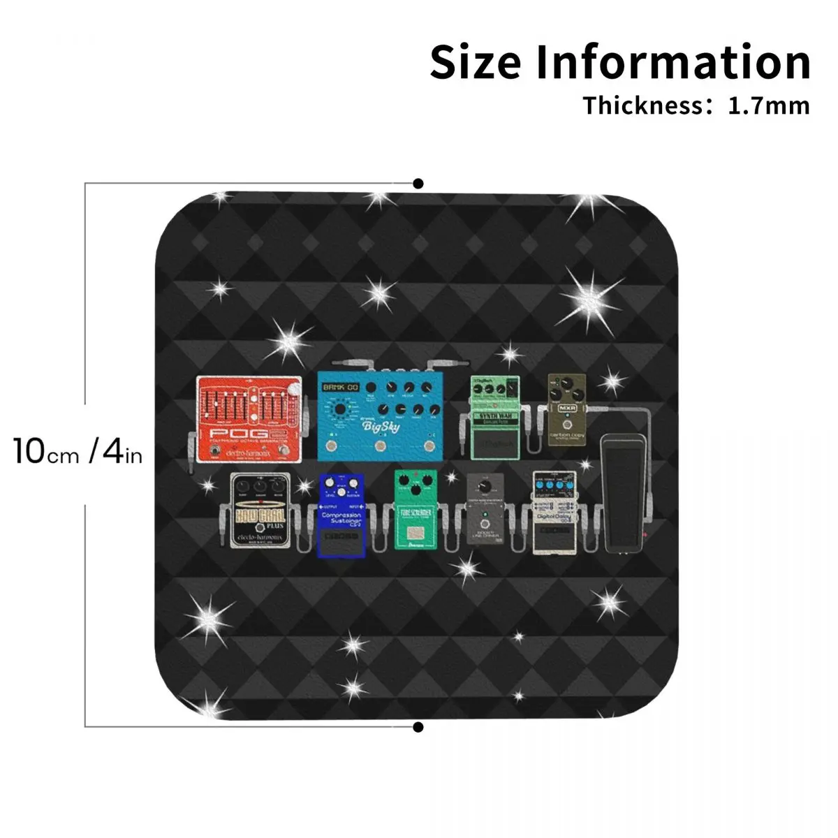 

Подставки для педалборда Starz, кожаные салфетки, нескользящие изоляционные кофейные коврики для дома, кухни, обеденные подушечки, набор из 4 шт.