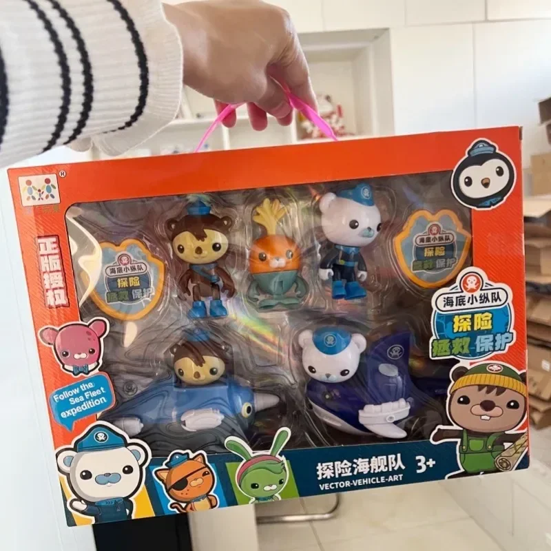 Hot Sale Octonauts Figure Barnacle Kwazi Peso Dashi Anime Action Figure Model Toys Shield Abs Child Enlightenment Birthday Gifts