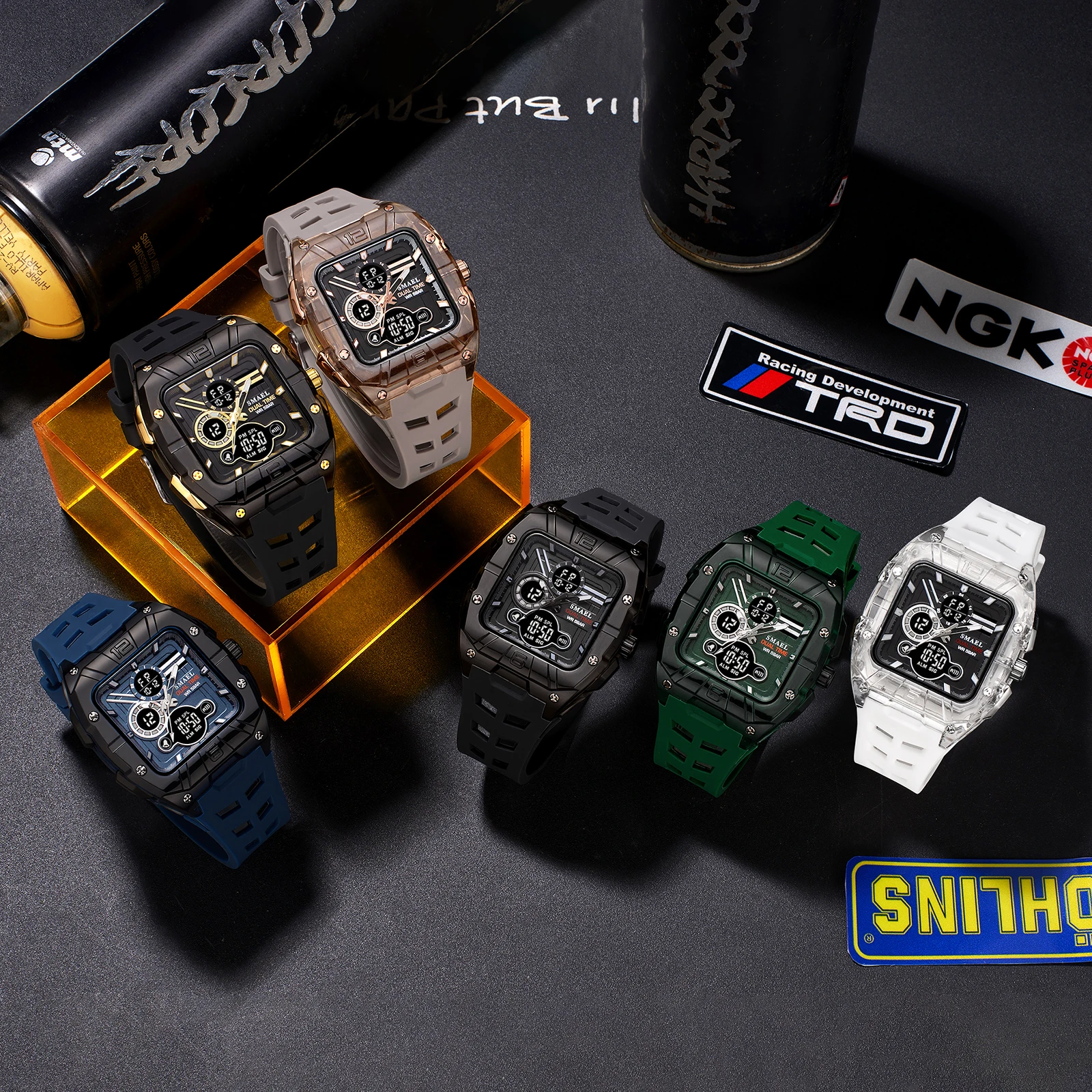 

Military Watches Watch 2026 New 50M Waterproof Wristwatch Stopwatch Alarm LED Light Digital Watches SMAEL8135 Men's Sports Watch