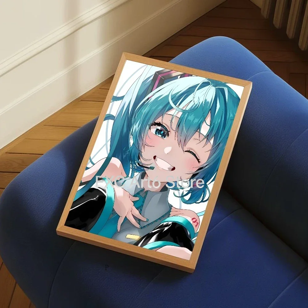 Affiche sans cadre Hatsune Miku, impression sur papier, décoration artistique pour la maison, le salon, l'entrée, le Restaurant, le café, 1 pièce