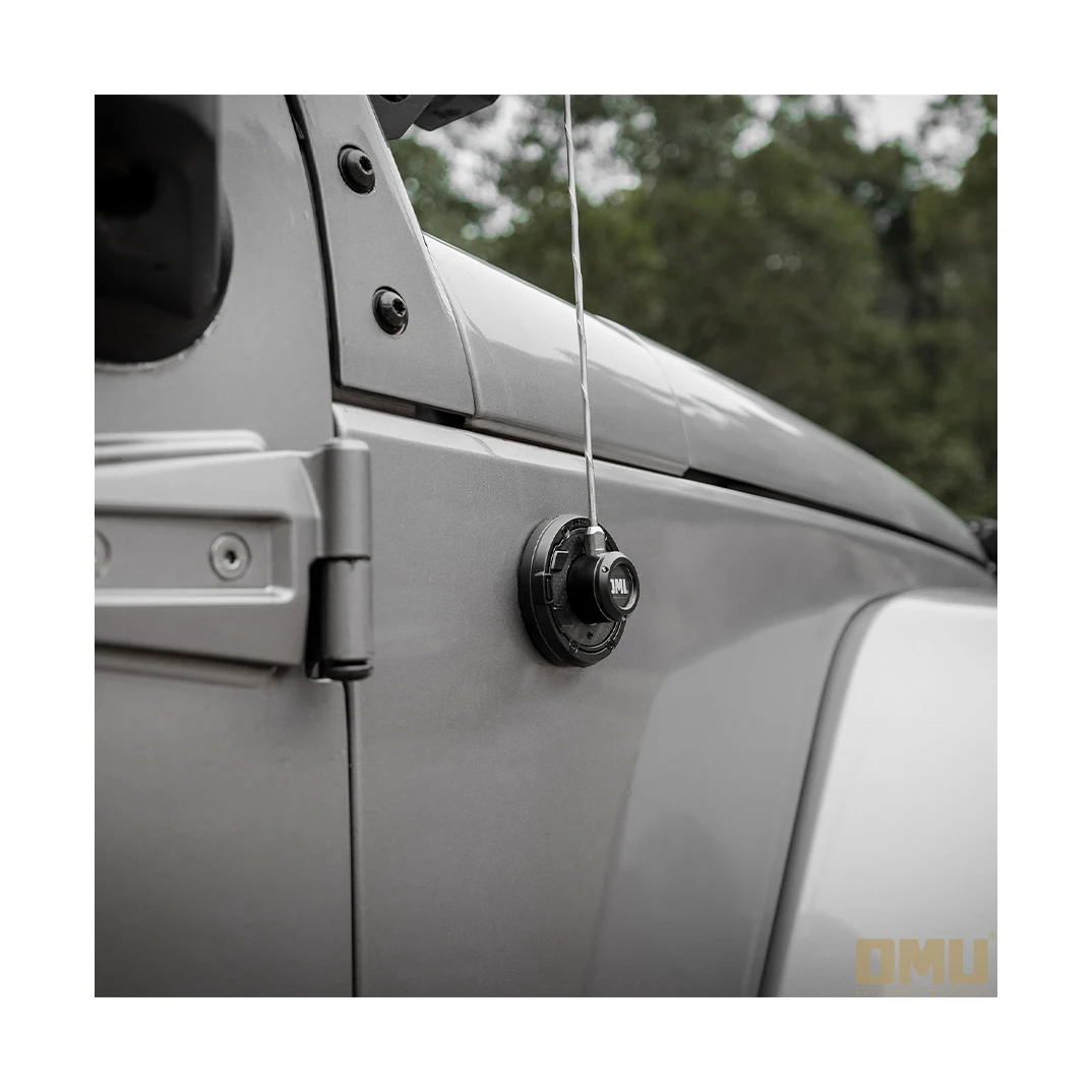 

2024 OMU Aluminum Carbon Fiber Antenna Base Cover For Jeep Wrangler JK JL 18+ Maiker Off Road Auto Accessories