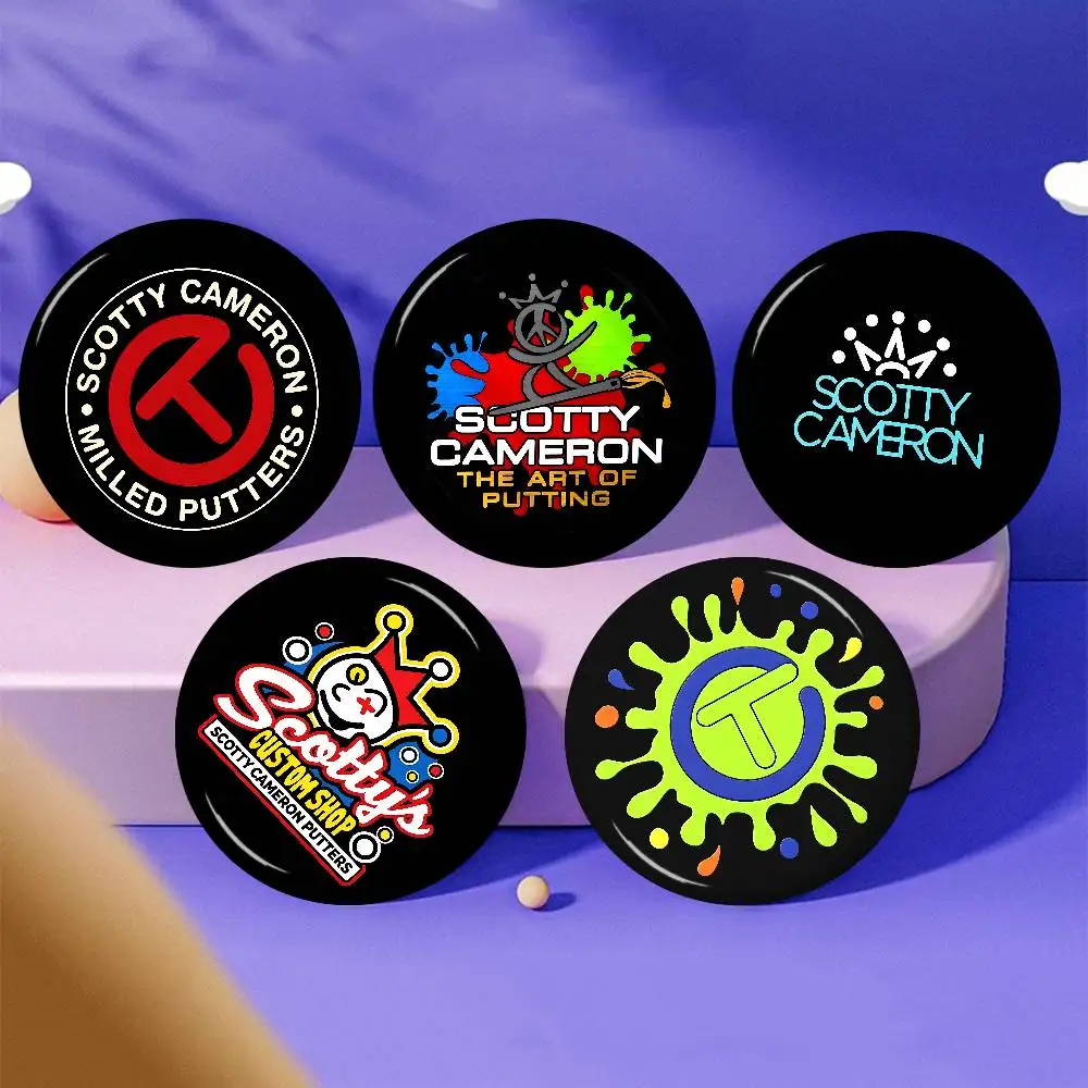 Golf S-Scotty C-Camerons Anime 32/44/58MM Customizable Button Pins Cute Funny Creative Badge Jewelry Decor Gifts for Friends