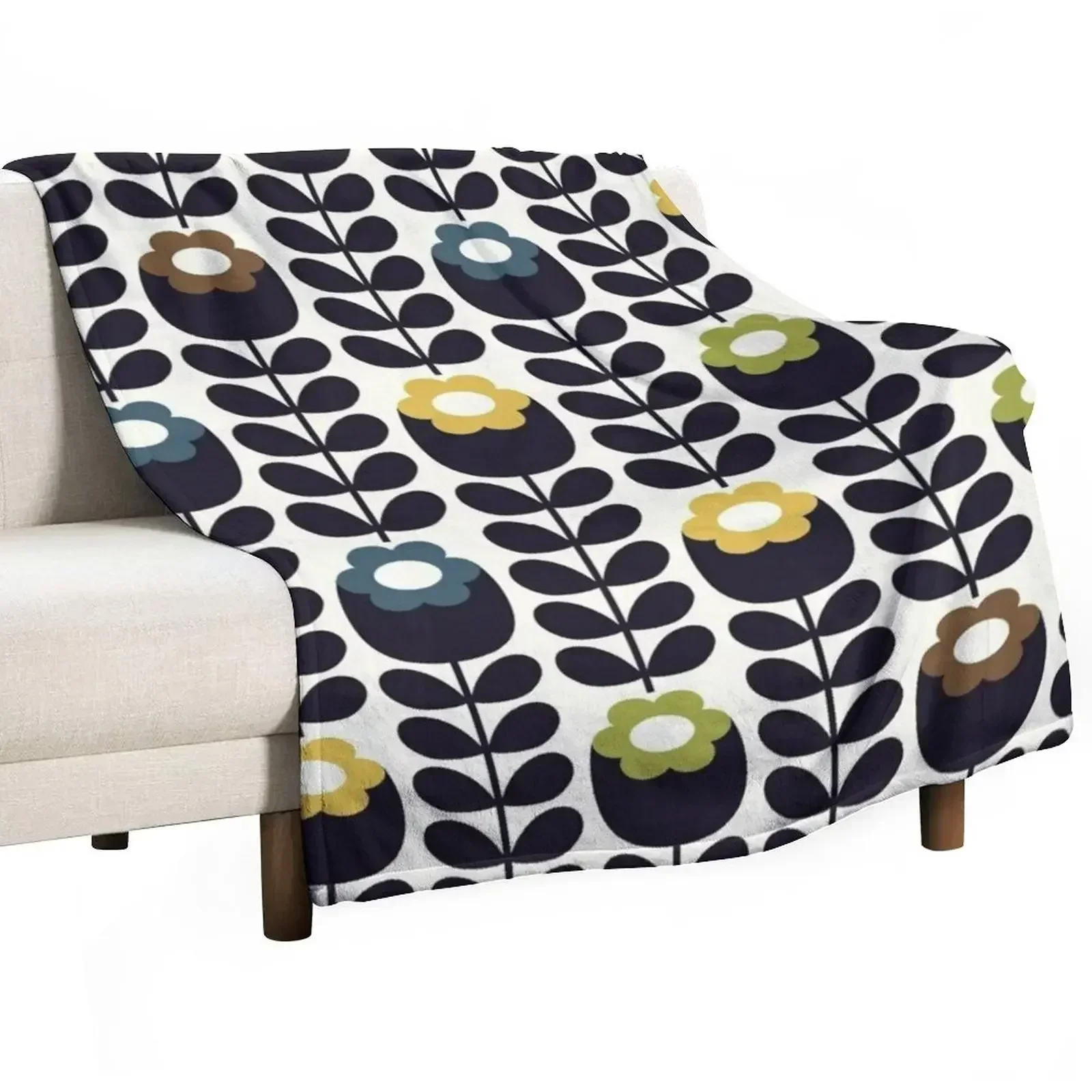 

ORLA KIELY Throw Blanket Soft Comfort Blanket for Reading Watching TV