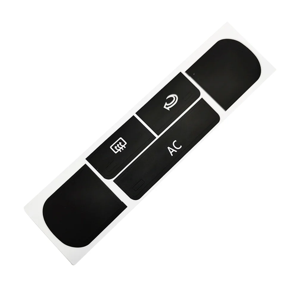 Black Vinyl AC Control Button Sticker for LAVIDA 2008 2009 2010 2011 2012 Dashboard Climate Panel Repair Decal