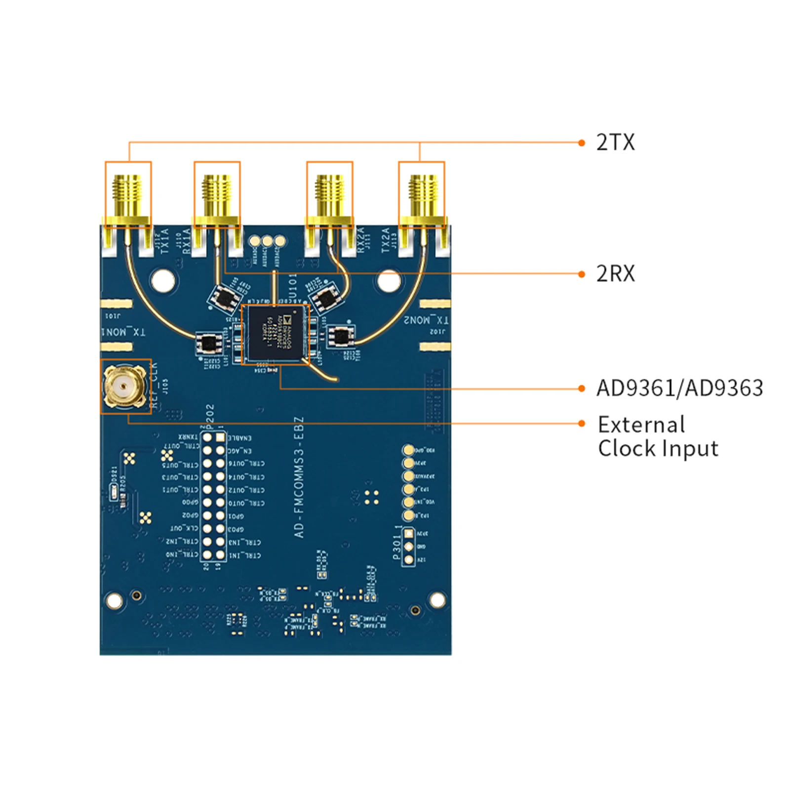 Puzhi pzsdr AD-FMCOMMS3-EBZ sdr transceptor software placa de demonstração de rádio zynq7020 zynq7100 soc adi rf ad9361 openwifi ad9363 pluto