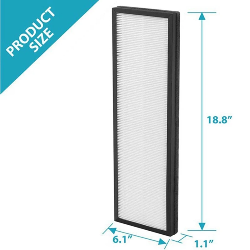 1 NEA-F1 True HEPA Replace Filters + 4 NEA-C1 Activated Carbon Filters,For Eureka NEA120 & Toshiba Smart Wifi CAF-W36USW