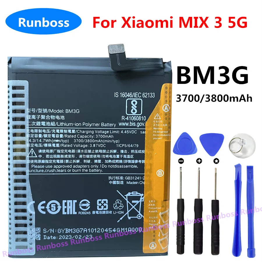 

3800mAh BM3G Phone Battery For Xiaomi Mi MIX 3 5G MIX3 5G Batteries New High Quality (Not for MIX 3 4G)