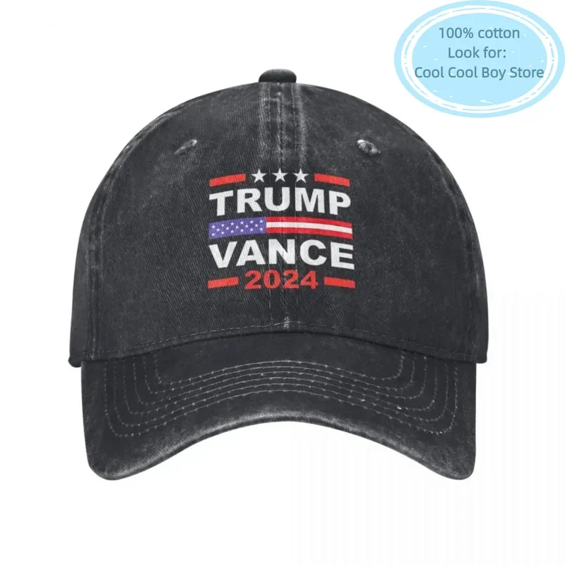 

Donald Trump Vance 2024 Baseball Caps Vintage Distressed Denim Election Snapback Men Women Outdoor Workouts Adjustable Hats