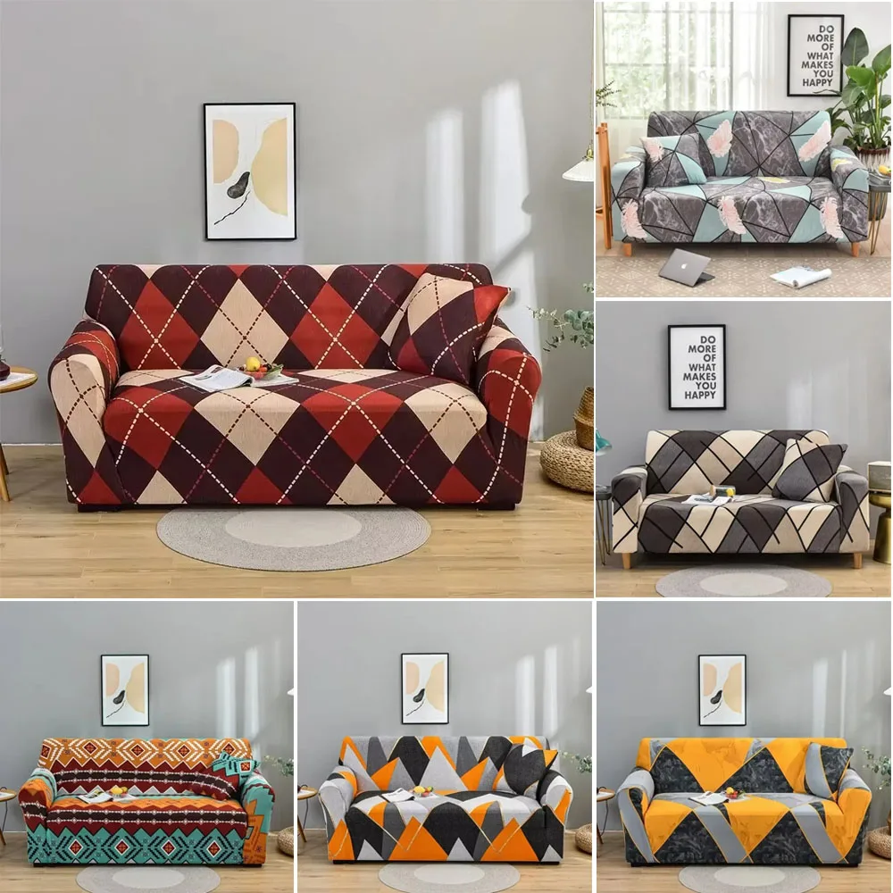 

1PC Stretch Printed Sofa Covers 1/2/3/4Seater Couch Cover for Living Room Sofa Slipcover Furniture Protector Funda De Sofá 소파 커버