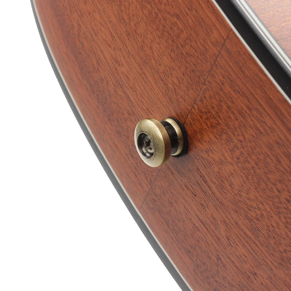 

6 Pcs Guitar Strap Button Accessories Lock Buttons Suite Bass Locks Locking Secure