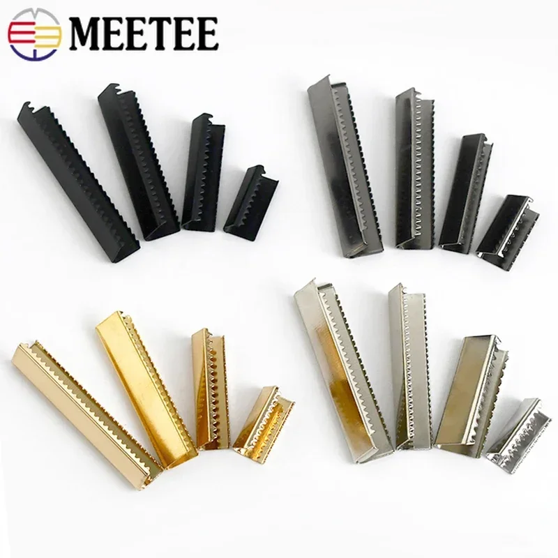 금속 버클 벨트 엔드 잠금 걸쇠 백 스트랩 테일 스톱 스냅 단추 서스펜더 밴드 스토퍼 클립 버클, 10-60mm 테일 클립 30 개