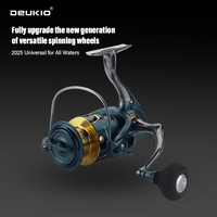 DEUKIO 2025 Fishing Reel No Gaps 5.2:1 Gear Ratio CNC Spool Handle EVA Knob Spinning Reel Casting Reel Carp 2000-7000