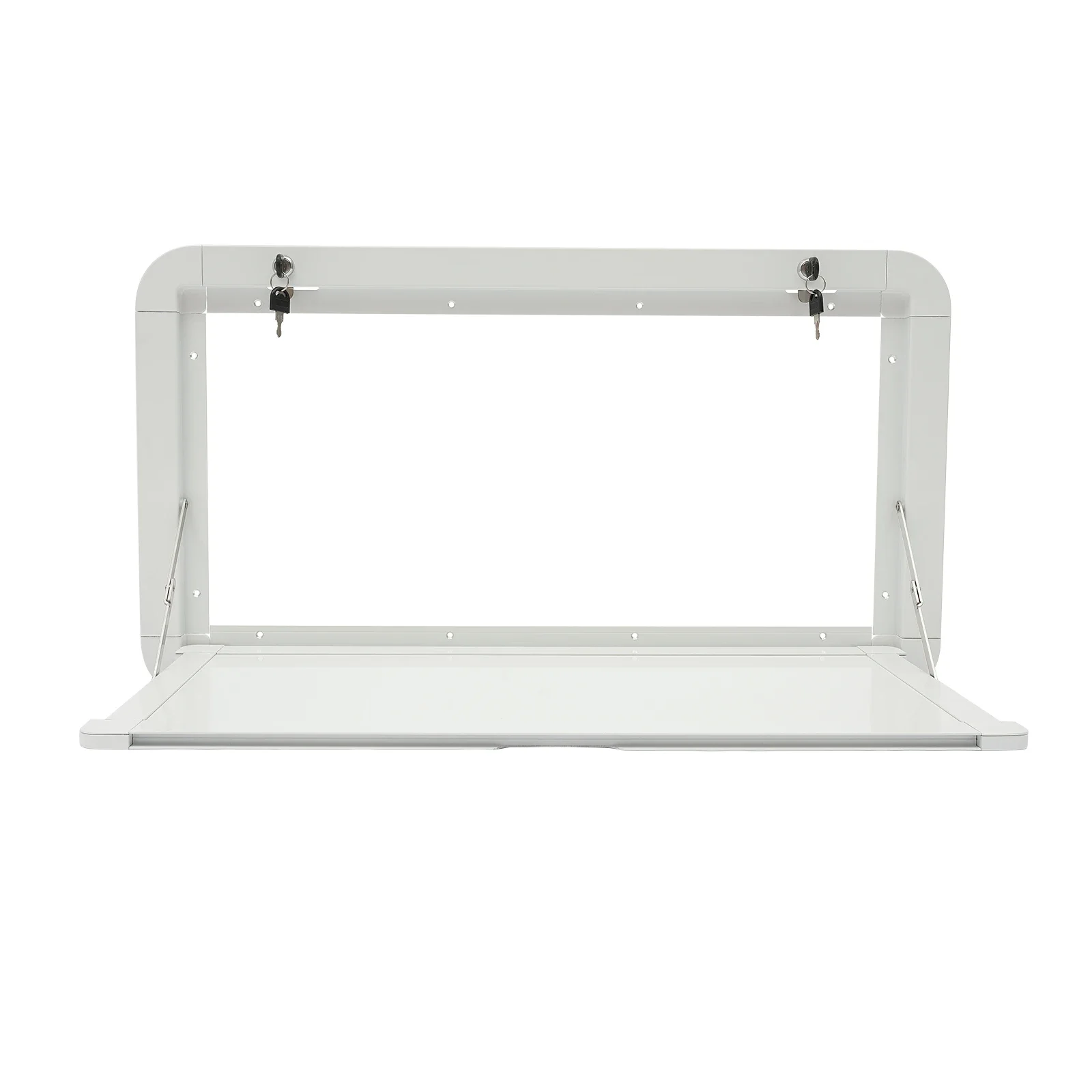 Table extérieure pliante de pique-nique de caravane de RV de bâti de mur en aluminium blanc 800 x 450mm