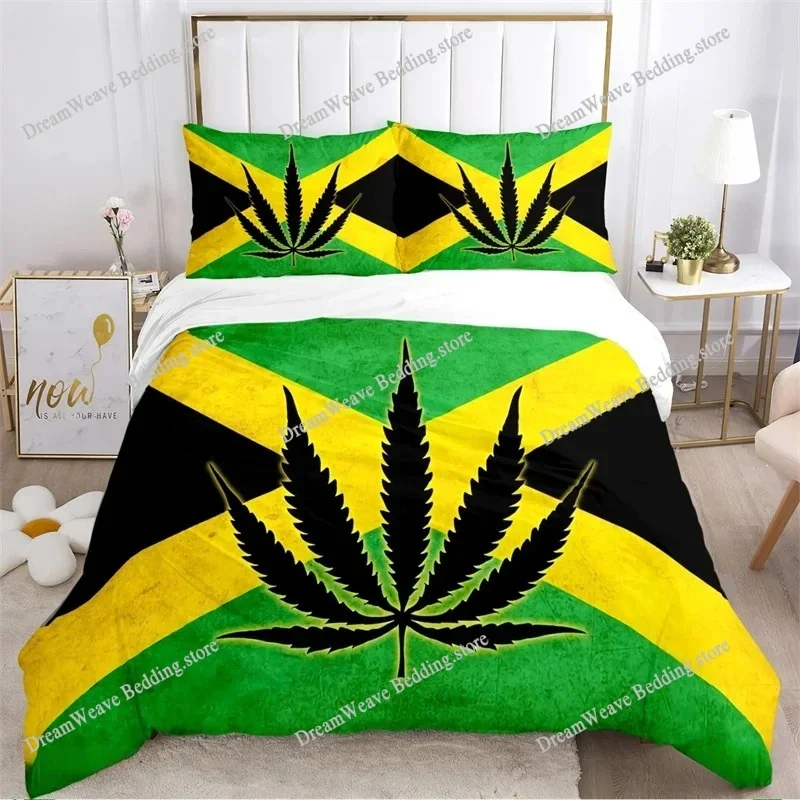 Bob Marley Music Duvet Cover Comforter Fear Bedding Sets Soft Quilt Cover and Pillowcases for Teens Boy SingleDoubleQueenKing