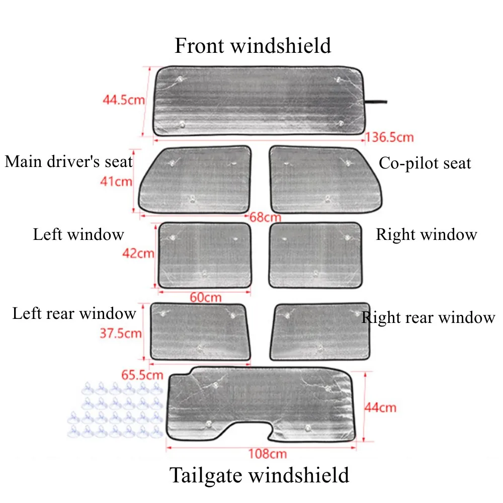 Car Curtain Anti-UV Window Sun Visor Cover Windshield Sunshade Insulation Pad for Jeep Wrangler JL 2018-2023 Interior Accessory