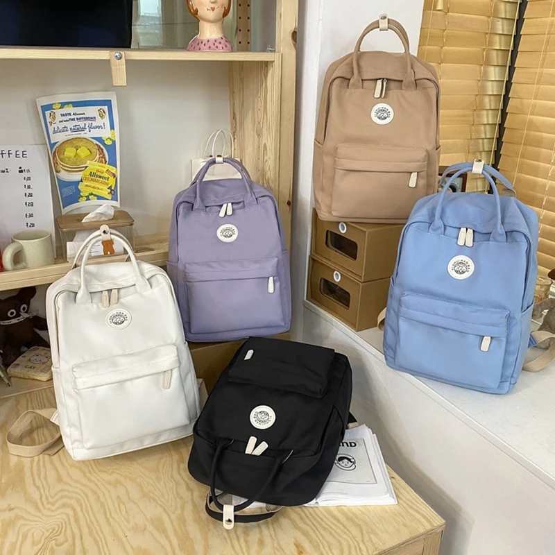 Japanese Style Ins Women Backpacks Teenage School Bags Female Business Travel Bookbag Girl Waterproof School Bag Backpack