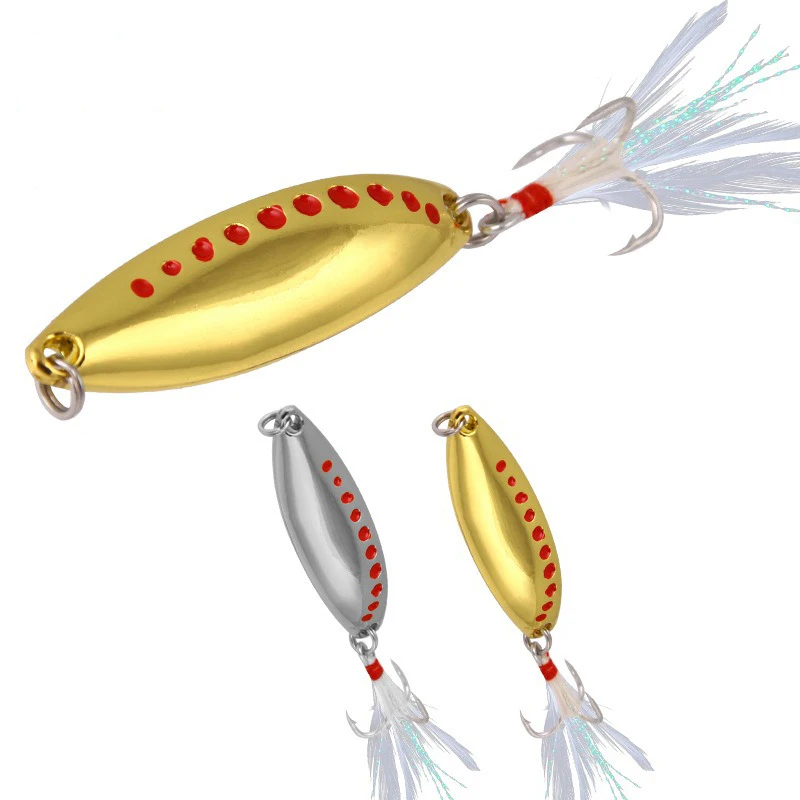 

Metal Spoon Sequin Baits Leech Fishing Lures 15g 20g 25g Casting Jigging Lures Artificial Hard Baits Fishing Tackle Pesca