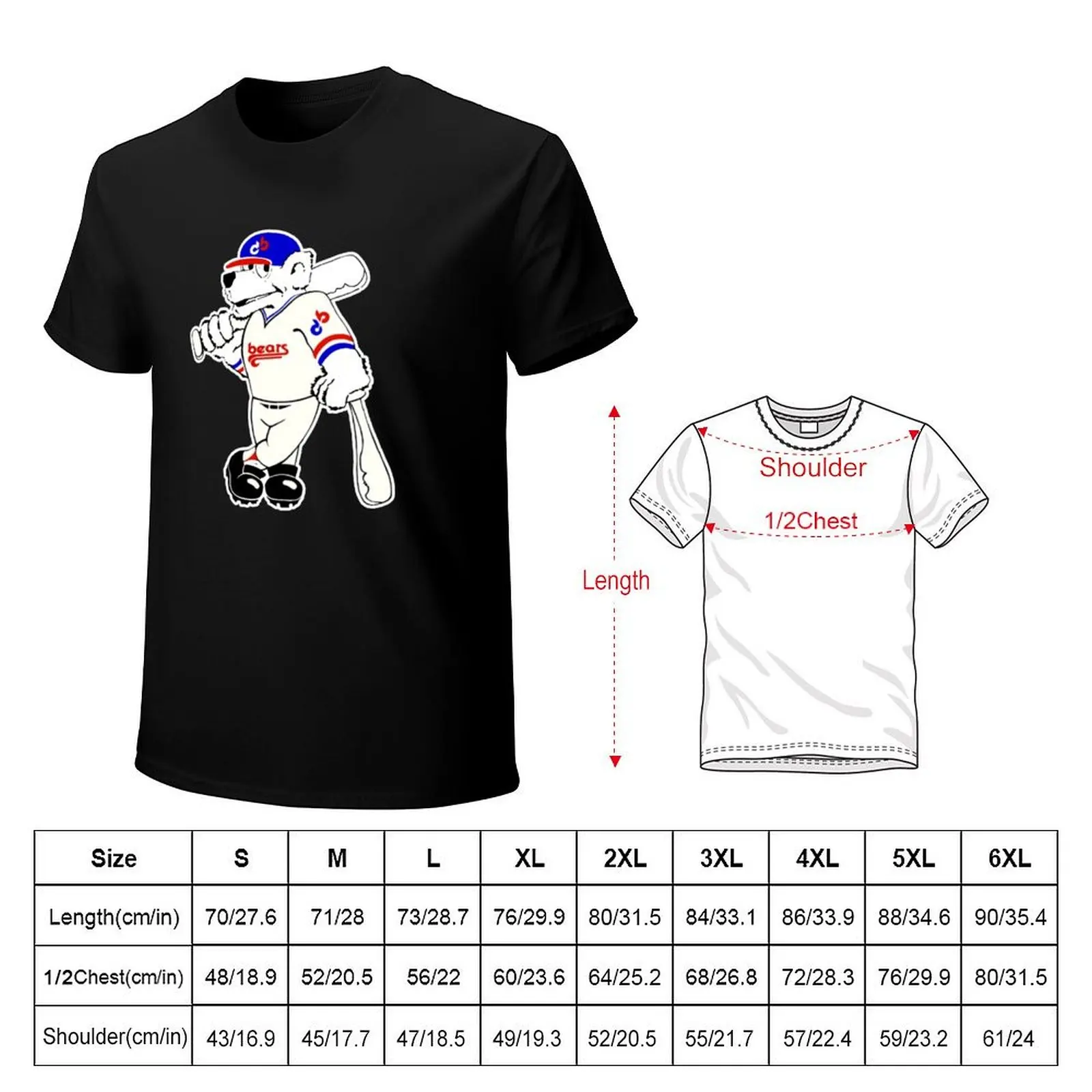DENVER BEARS VINTAGE BASEBALL RETRO TEAM SHIRT AND STICKER T-Shirt Art Pattern Printed Casual Top