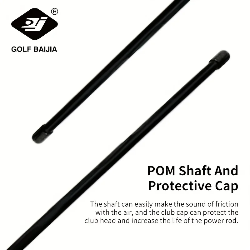 Black golf strength training equipment, helpful for practicing hitting speed and power during swing