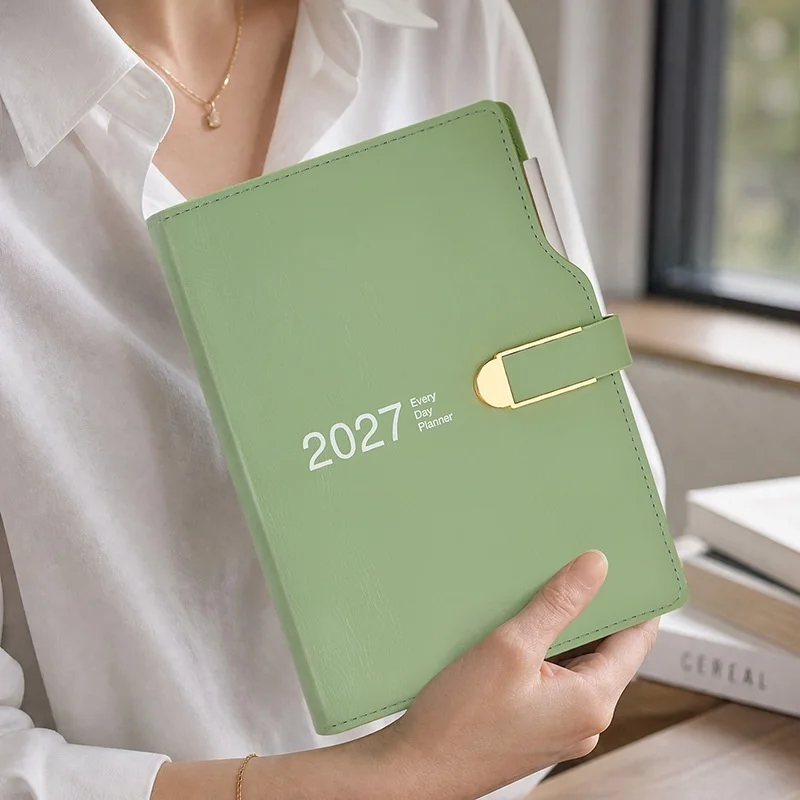 Agenda 2027 Planner Diary Calendar Notebook Journal Daily Bullet Notepad Stationery Note Book Organizer A5 A6 Sketchbook Plan
