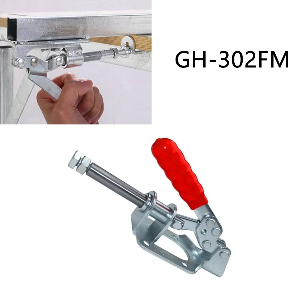 

Toggle Clamp GH-302FM 300 Lbs/136Kg Holding Capacity Quick Release Horizontal Clip Push Pull Type Woodworking Clamps