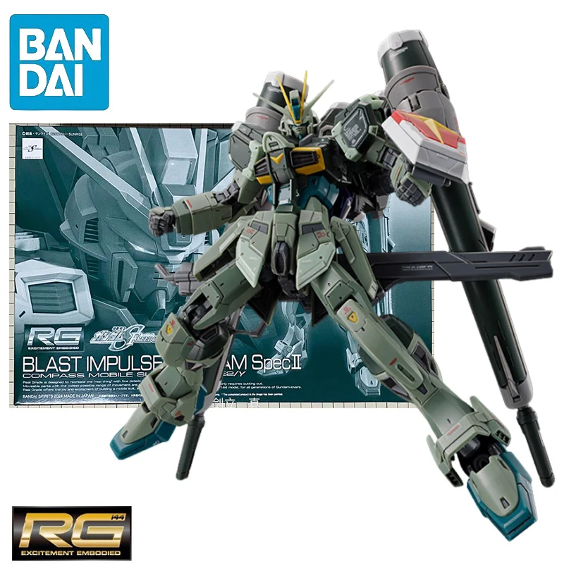 

BANDAI PB LIMITED RG 1/144 ZGMF-X56S/чувствительный Импульс Gundam Spec II Сборная модель Ver. Коллекционные Аниме фигурки героев