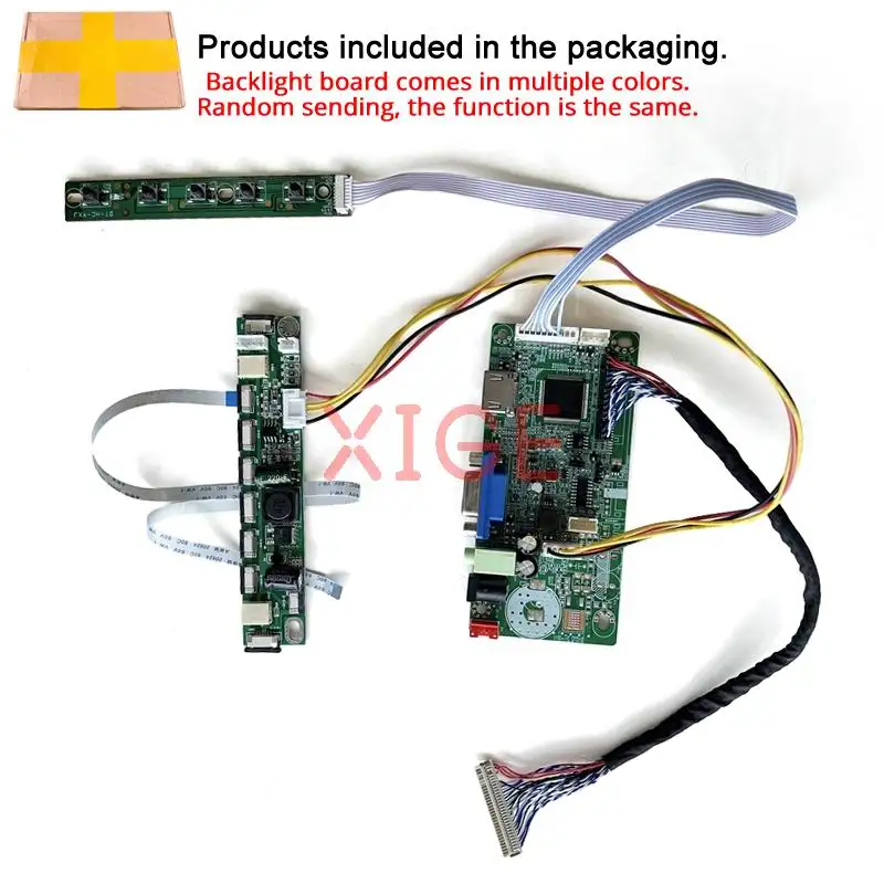 For MT200LW01 LM220WE5 LCD Display Controller Driver Board VGA DIY Kit Screen HDMI-Compatible Speaker 20