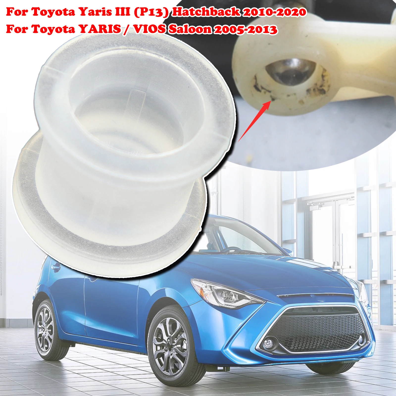

Manual Gear Shift Cable Linkage Bushing Shifter Connect End Collect Bush For Toyota Yaris P13 2010-2020 VIOS Saloon 2005-2013