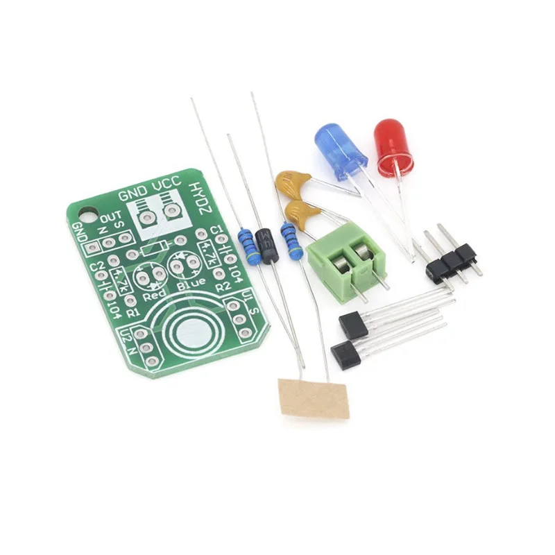 Hall Magnetic Sensor Kit Magnetic Pole Resolver ElectronicsDIYParts Production North and South Pole Detection Module