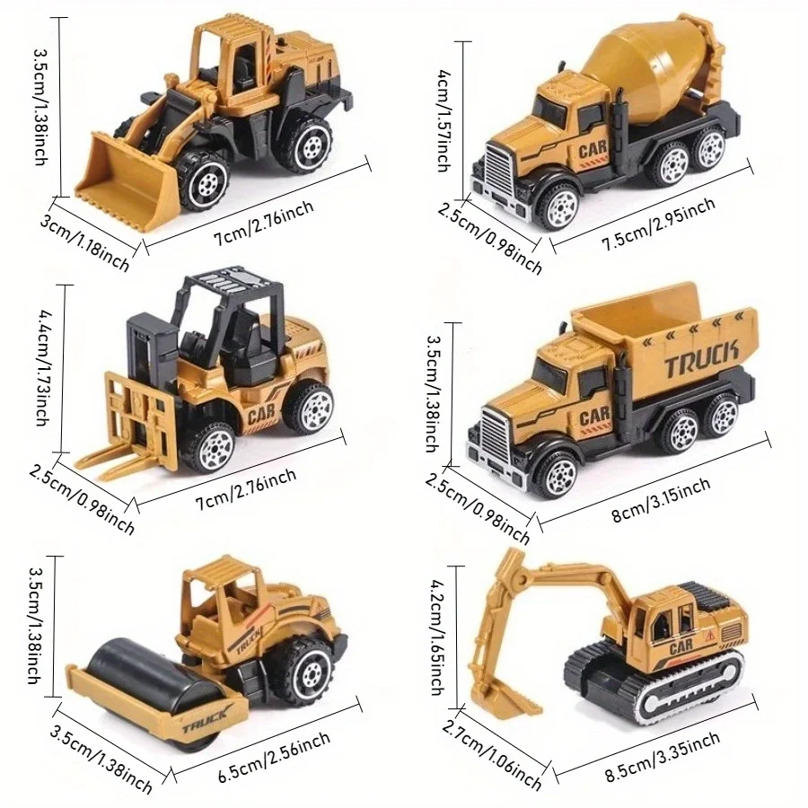 رافعة شاحنة سيارة مجموعة وقوف السيارات لعب سبيكة لودر أطفال بالريموت كنترول جرار حفارة الصبي البناء للأطفال هدية عيد ميلاد #6