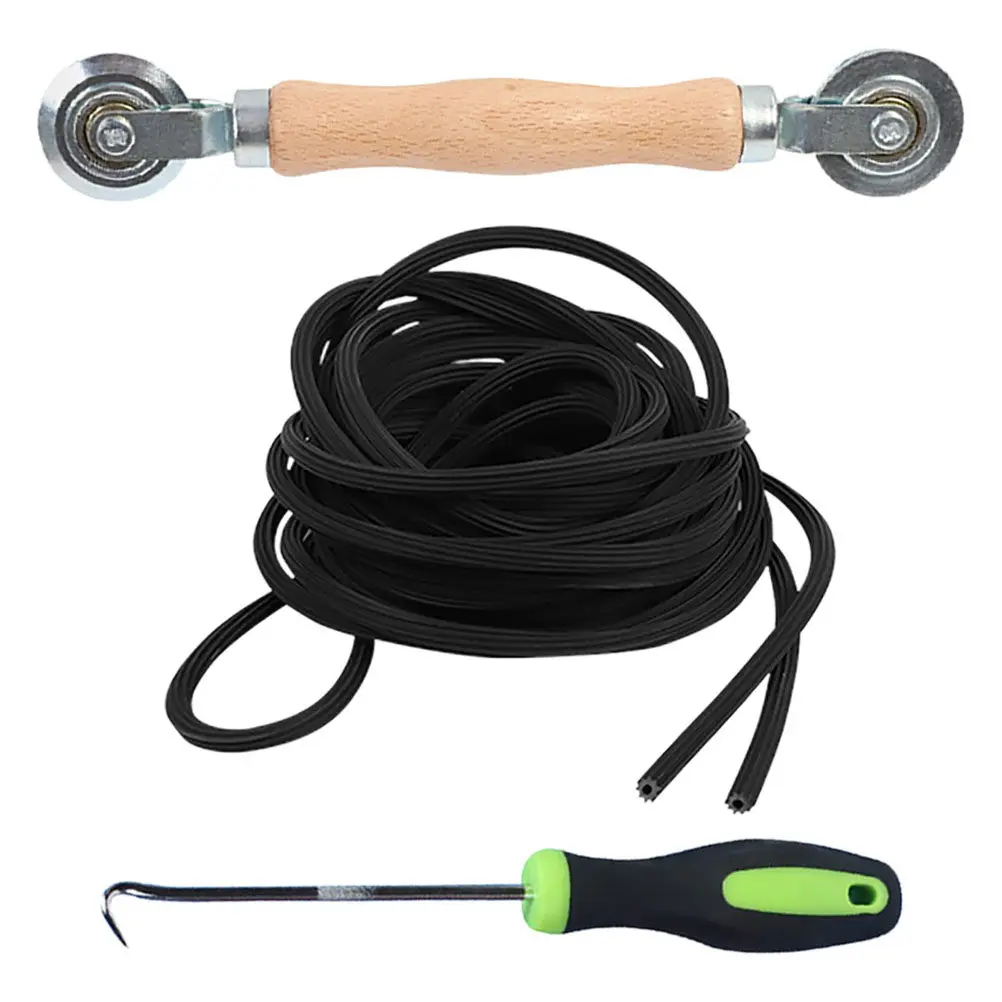 1Set Window Screen Repair Handle Spline Tool Sliding Screen Door Roller Tool Spline Roller Window Repair Kit Home