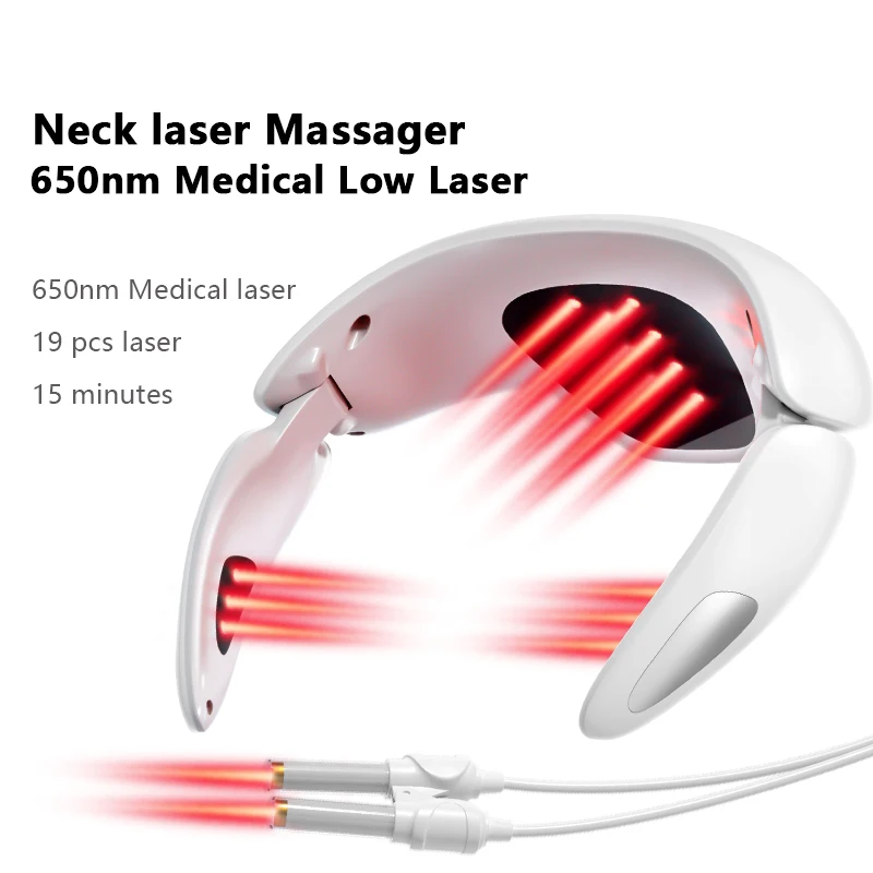 Physiotherapy LLLT Low Level Laser Therapy Device for Cervical Vertebra Pain Relief Acupuncture Rhinitis Sinusitis Treatment