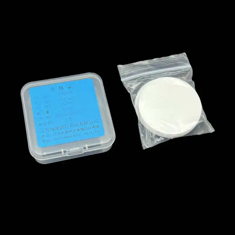 Prueba de laboratorio y filtración de membrana filtrante microporosa de polipropileno PP orgánico, membrana filtrante de pigmento de tinta, ácido alcal