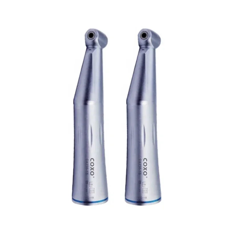 COXO CX235-C 1B Electric Motor Compatible Low-Speed Contra Angle Handpiece 1:1 Inner Channel Transmission for Dental Procedures